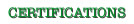 Certificazioni