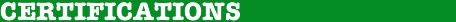 Certificazioni