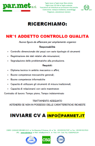ADDETTO CONTROLLO QUALITA
